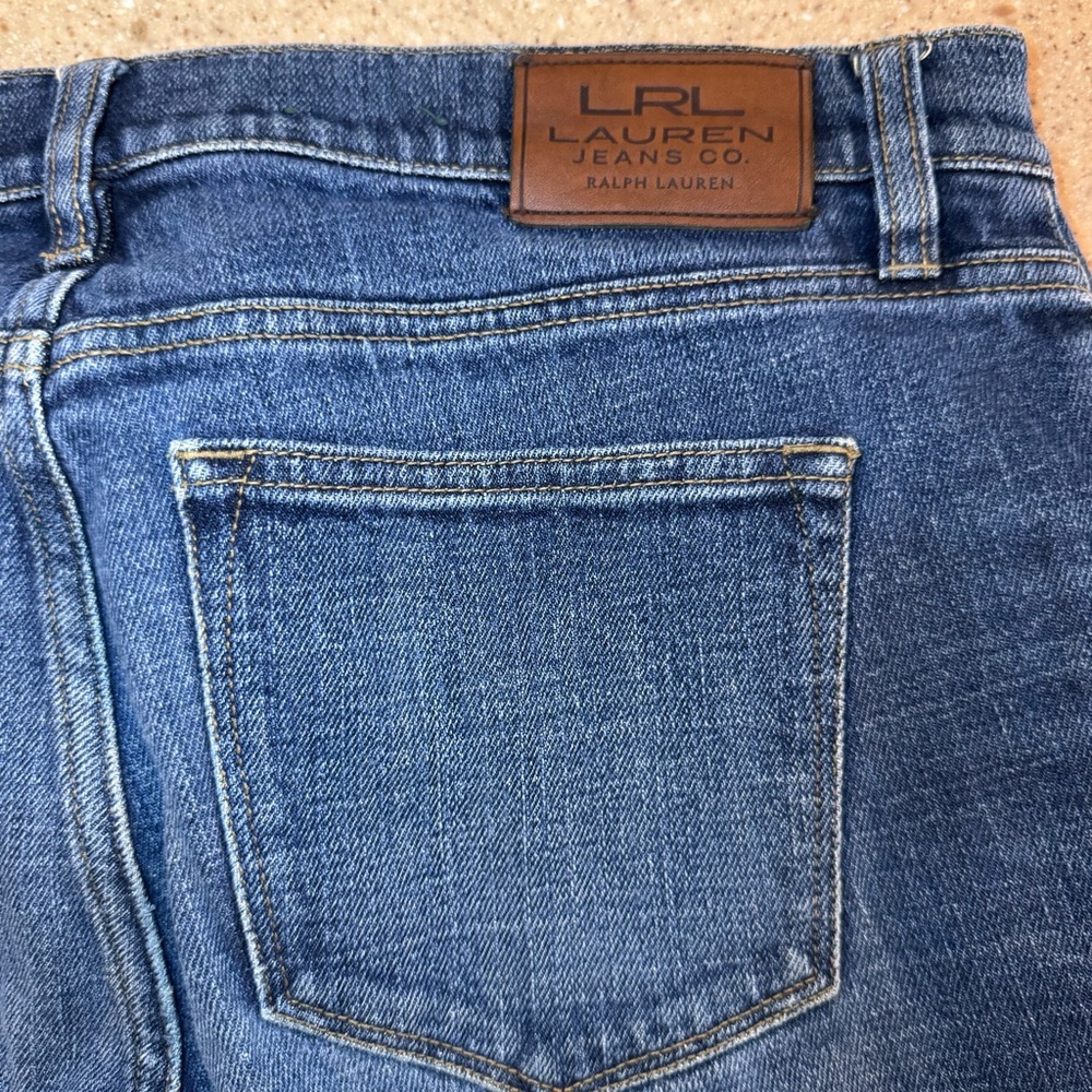 Lauren Ralph Lauren Dark Blue Straight Leg Jeans - Picture 7 of 7
